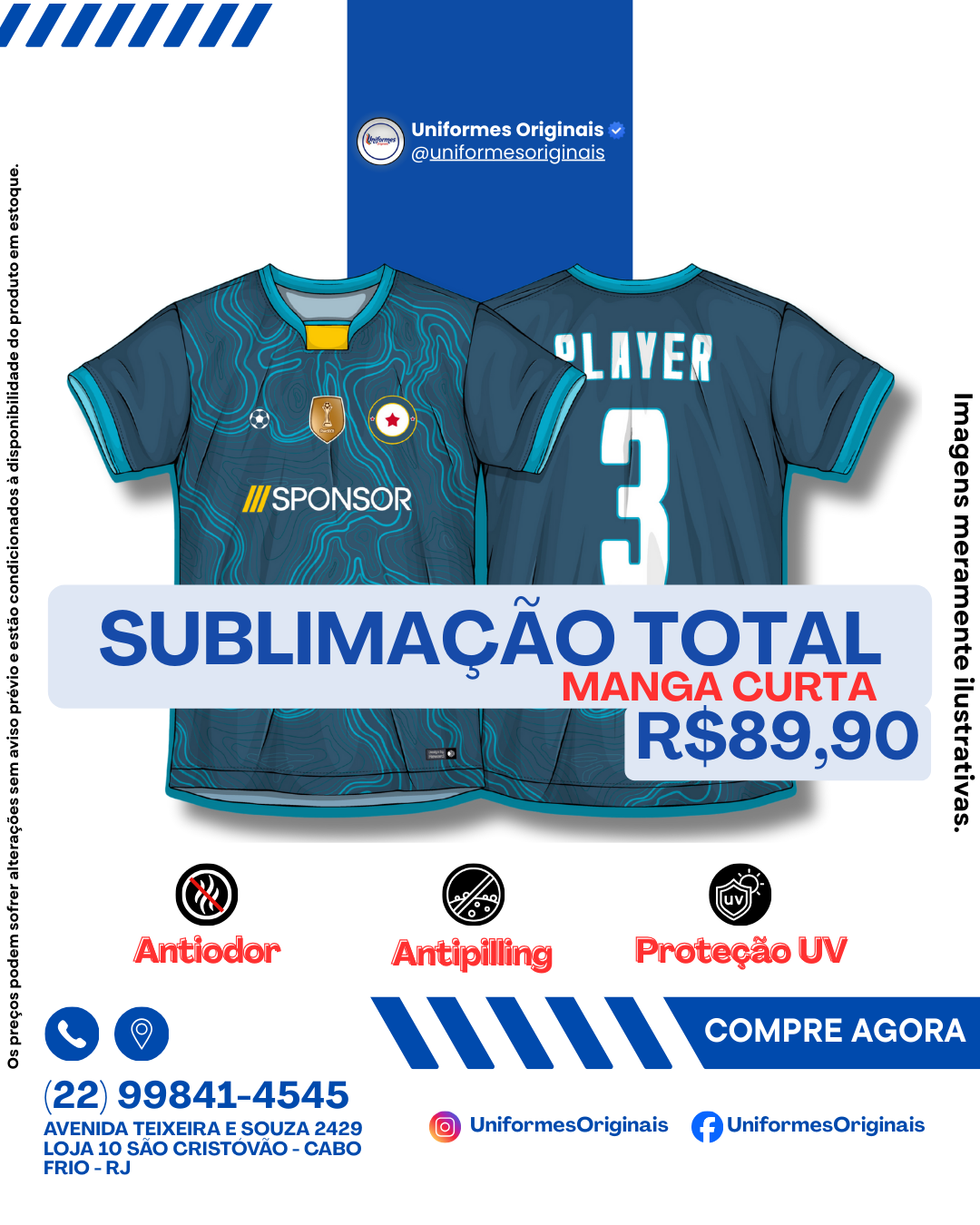 Sublimaçao Total Personalizados